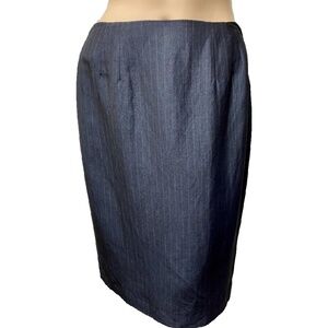 Linda Allard Ellen Tracy Skirt 6 K/L Navy